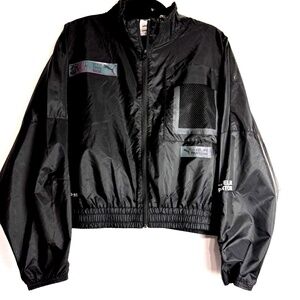Puma X Felipe Pantone Windbreaker Jacket Black Women’s XL MSRP $180